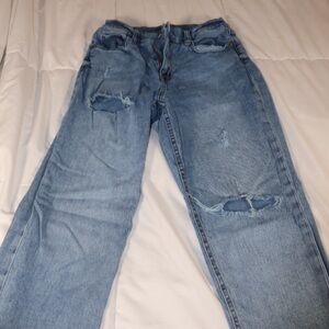 Aeropostale Blue Boyfriend Jeans Distressed Casual